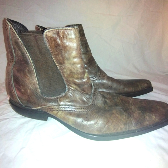 BANANA BLUES ANKLE BOOTS RUSTIC LEATHER MENS BROWN Size 9 main image 7